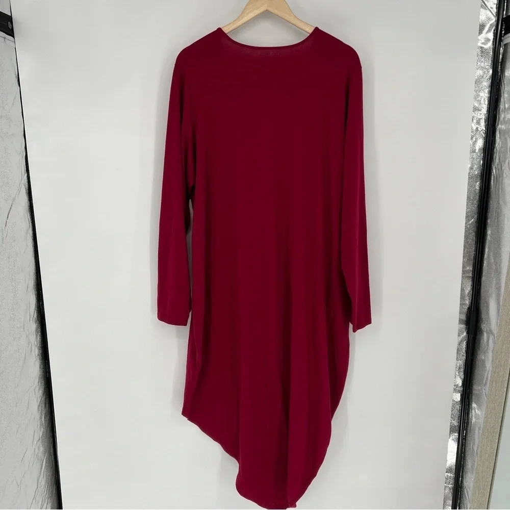 Universal Standard Asymmetrical Cotton‎ Long Sleeve Dress